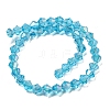 Electroplate Glass Beads Strands EGLA-Q118-6mm-B05-2