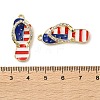 Independence Day Alloy Enamel Pendants ENAM-I069-01G-07B-3