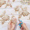 Gorgecraft 2 Sets Flower Polyster Embroidery Ornaments Accessories DIY-GF0005-70D-3