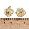 Brass Micro Pave Cubic Zirconia Pendants ZIRC-I367-11G-09-3