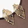 Hollow 304 Stainless Steel Stud Earrings EJEW-B156-13G-2