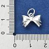 925 Sterling Silver Bowknot Charms STER-M119-05A-S-3