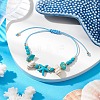 3Pcs 3 Styles Adjustable Braided Beads Bracelets Sets for Women BJEW-JB11164-5