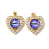 Real 18K Gold Plated Brass Pendants KK-L209-005G-01-1