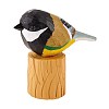 Wooden Birds and Tree Stump Ornaments JX724A-1