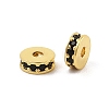 Rack Plating Brass Micro Pave Cubic Zirconia Beads KK-F879-15G-03-1