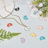 SUPERFINDINGS 16Pcs 8 Colors Eco-Friendly Alloy Enamel Pendants ENAM-FH0001-11-NR-5