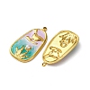 304 Stainless Steel Enamel Pendants STAS-L299-22G-01-2