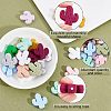 24Pcs 12 Colors  Silicone Beads SIL-CA0001-06-4