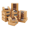 Square Paper Storage Gift Boxes with Clear Visible Window CON-WH0095-65A-1