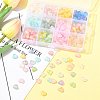 360Pcs 11 Colors Frosted Transparent Acrylic Beads OACR-FS0002-30-7