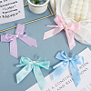 40Pcs 4 Colors Bowknot Polyester Ornament Accessories DIY-SP0004-80-3