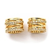 Rack Plating Brass Micro Pave Cubic Zirconia Beads KK-F856-09G-2