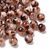 Opaque Acrylic Imitation Leopard Print Beads OACR-B052-10-1