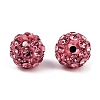 Polymer Clay Rhinestone Beads RB-H284-6MM-Half-209-3