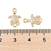 Brass Micro Pave Cubic Zirconia Pendants KK-R219-06G-3