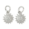 Brass Micro Pave Cubic Zirconia Pendants KK-D386-16P-02-1
