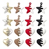 16Pcs 8 Style Spray Painted Alloy Pendants FIND-LS0001-63-2