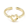 Brass Open Cuff Rings for Women RJEW-A028-02G-2