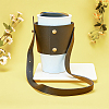 Reusable PU Leather Coffee Cup Holder AJEW-WH0368-02D-3
