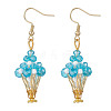 Glass Dangle Earrings EJEW-MZ00713-01-3