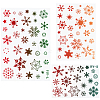 6Pcs 3 Styles Christmas Theme Plastic Hollow Out Drawing Painting Stencils Templates DIY-GF0009-92-1