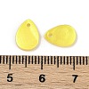 Spray Painted Natural Freshwater Shell Teardrop Charms SHEL-K006-47C-3