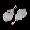 Natural Quartz Crystal Pendants G-P628-05G-07-2