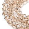 Transparent Electroplate Glass Beads Strands LS-EGLA-A039-T2mm-A12-3