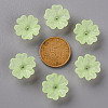 Transparent Frosted Acrylic Bead Caps X-MACR-S371-04A-728-3