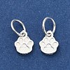 925 Sterling Silver Paw Print Charms STER-P071-07S-2