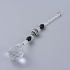 Faceted Crystal Glass Ball Chandelier Suncatchers Prisms AJEW-G025-A04-1