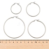 Non-Tarnish 304 Stainless Steel Hoop Earrings for Women EJEW-X0015-02P-02-5