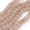 Imitation Jade Glass Beads Strands X-DGLA-S076-8mm-28-2