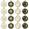 20Pcs 4 Styles Alloy Enamel Pendants ENAM-CJ0003-79-1