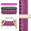 Ethnic Style Embroidery Polyester Ribbon OCOR-WH0047-84B-2