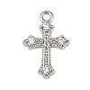 Brass Micro Pave Clear Cubic Zirconia Pendants KK-L238-13P-1