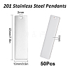SUNNYCLUE 201 Stainless Steel Pendants STAS-SC0003-85-2
