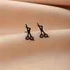 Stainless Steel Small Animal Stud Earrings for Women PW-WG87B69-32-1