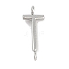 304 Stainless Steel Letter Connector Charms LS-STAS-M108-01P-20-1