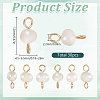 30Pcs Natural Cultured Freshwater Pearl Connector Charms PALLOY-SC00005-2