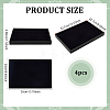 Wood Covered with PU Leather Jewelry Display Trays for Earrings Rings Bracelets Necklaces ODIS-WH0043-223-2