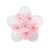 Frosted Acrylic Bead Caps Pendants PALLOY-MZ01310-02-1