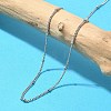 Anti-Tarnish 304 Stainless Steel Satellite Chain Necklaces for Women NJEW-K255-14P-1