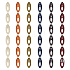 36Pcs Resin Safety Pin Brooches JEWB-OC0001-12-1