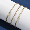 304 Stainless Steel Paperpclip Chains Bracelets for Women BJEW-U043-01G-2