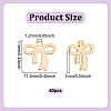 40Pcs Brass Pendants KK-UN0004-67-3