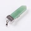 Natural Green Aventurine Big Pendants G-G718-A19-3