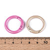 Spray Painted Alloy Spring Gate Rings X-PALLOY-T092-74-3