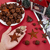 136Pcs 7 Styles Iron Pendants IFIN-WR0001-25-3
